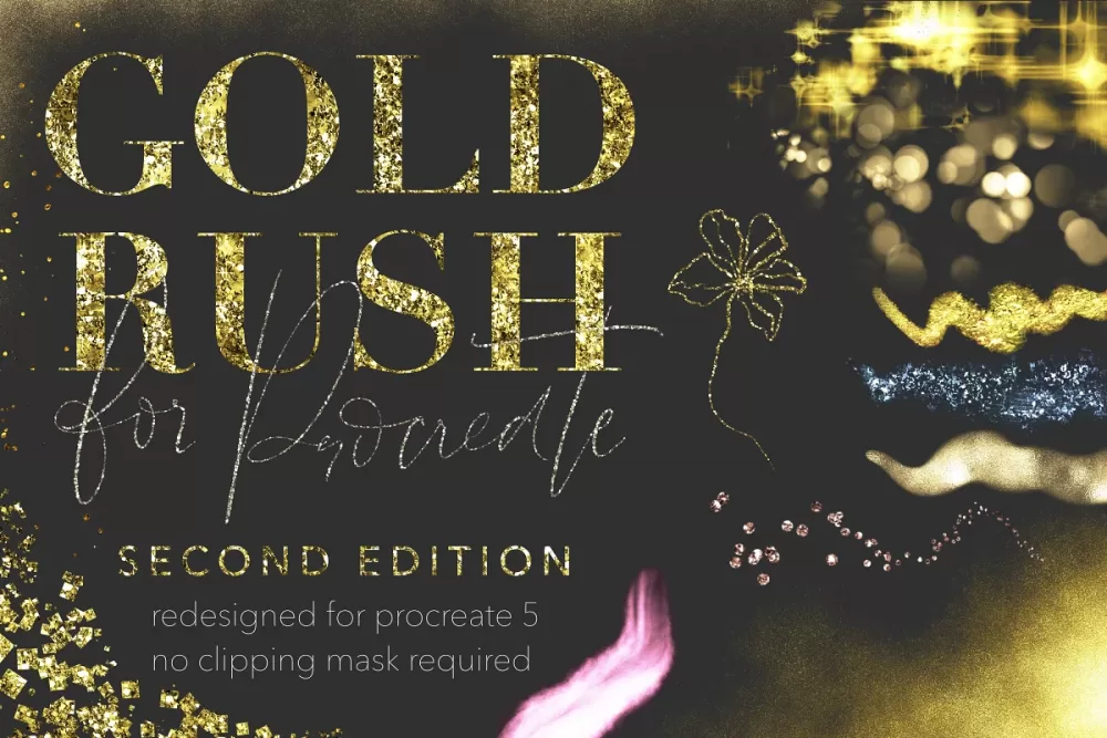[Кисти] Gold Rush Second Edition for Procreate (Alaina Jensen)