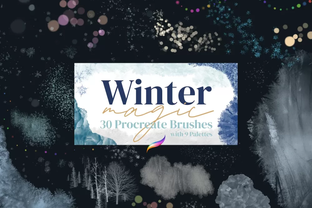 [Кисти] Winter Magic Brushes for Procreate (Alaina Jensen)