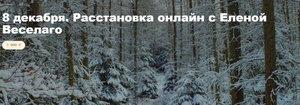 Расстановка онлайн с Еленой Веселаго. 8 декабря 2021 (Елена Веселаго)