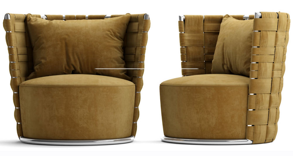 №44. Моделирование кресла Roberto Cavalli Lounge Occasional Chairs Bell в 3d max (Артем Гоголов)