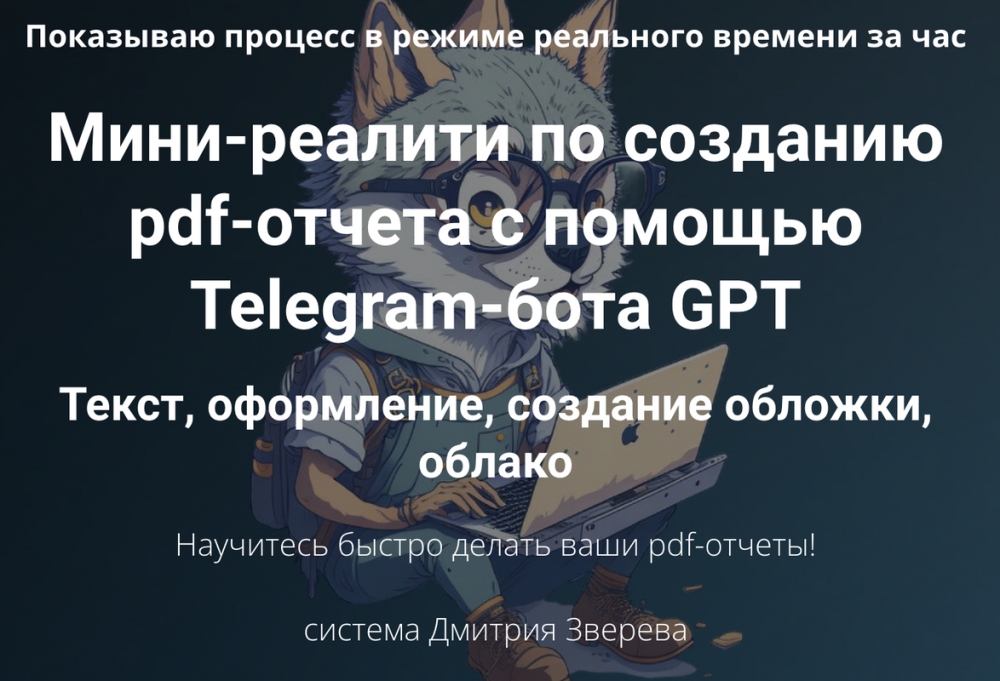 Мини-реалити по созданию pdf-отчета с помощью Telegram-бота GPT (Дмитрий Зверев)