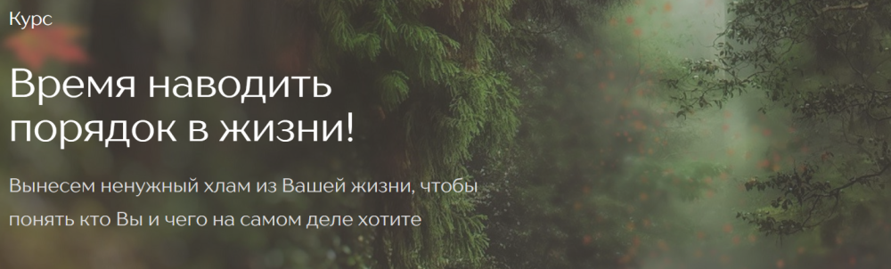 Время наводить порядок в жизни (Татьяна Данжели)